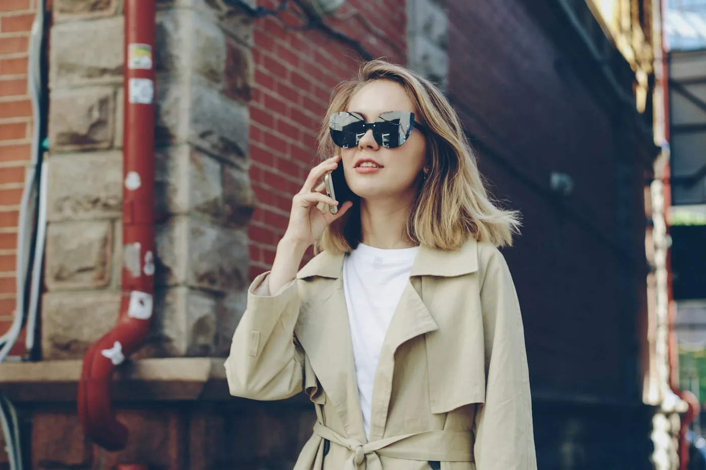 Iconic Long Cotton Gabardine Trench
