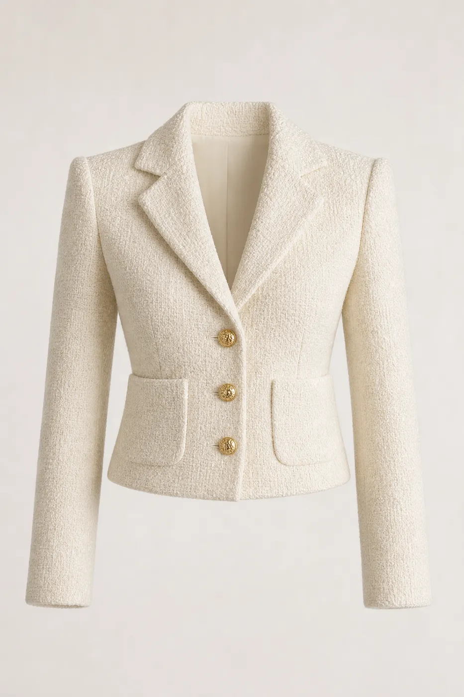 Signature Structured Bouclé Wool Blazer No.13
