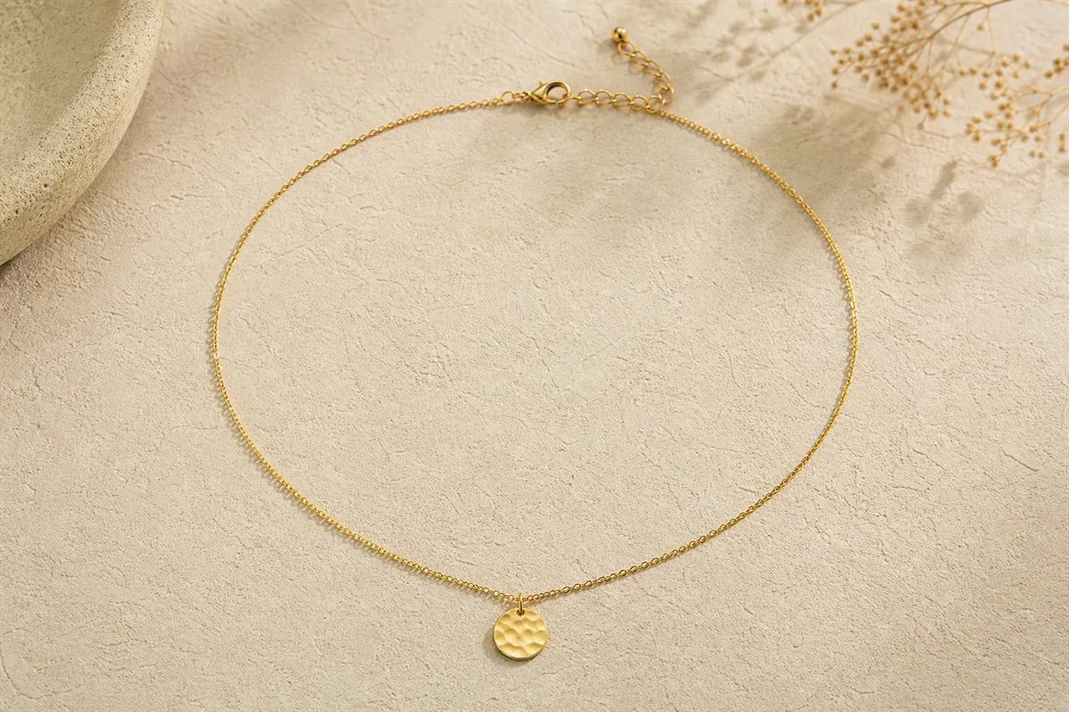 Iconic Collier Chaîne Fine Plaqué Or Signature