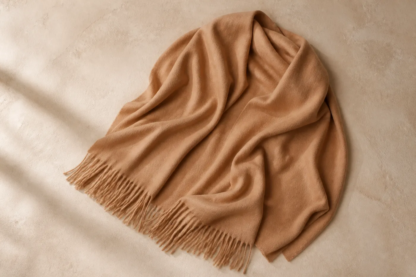 Oversized Fringed Stole — Iconic