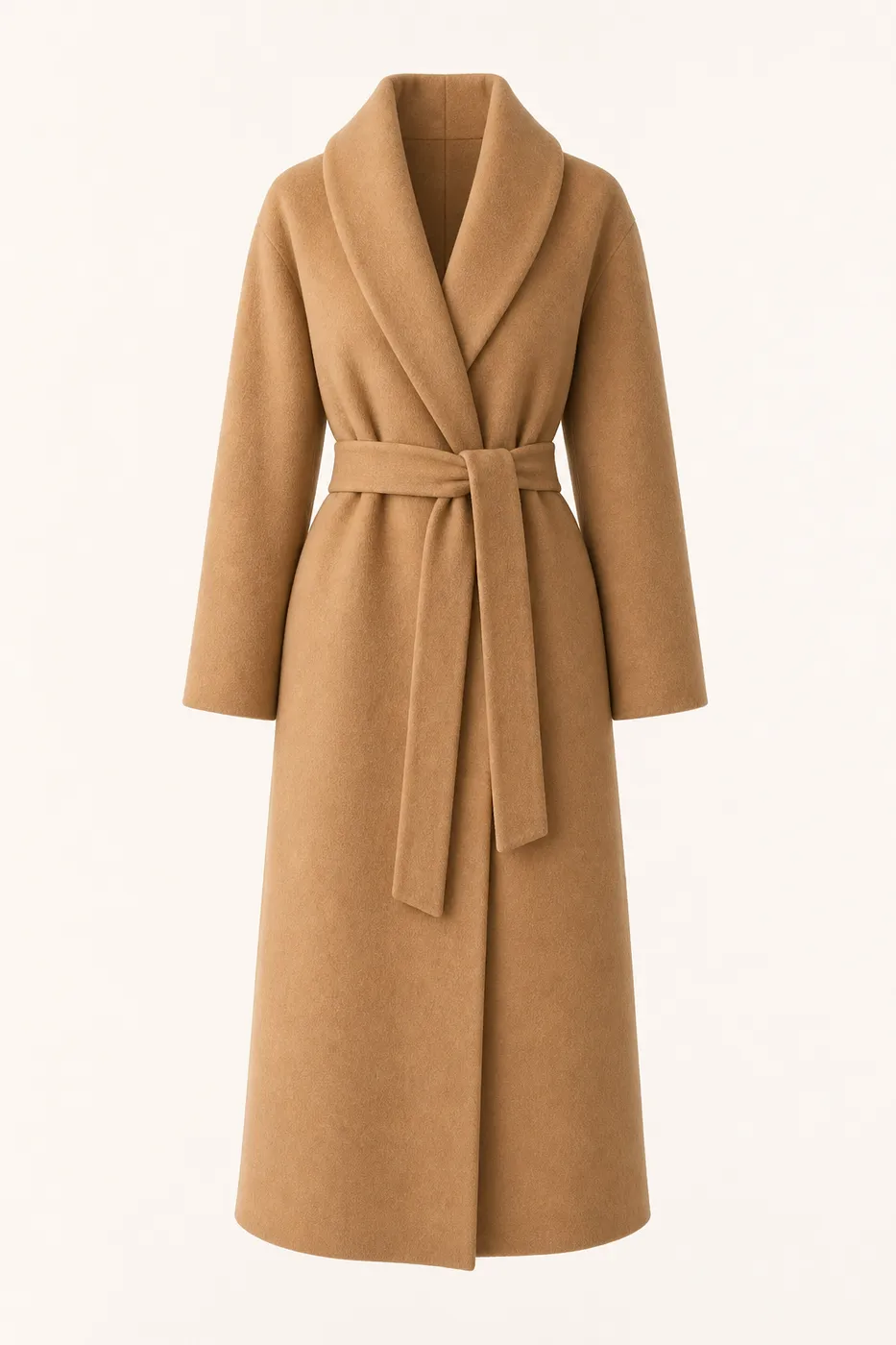 Iconic Long Robe Coat in Wool Cashmere — Iconic