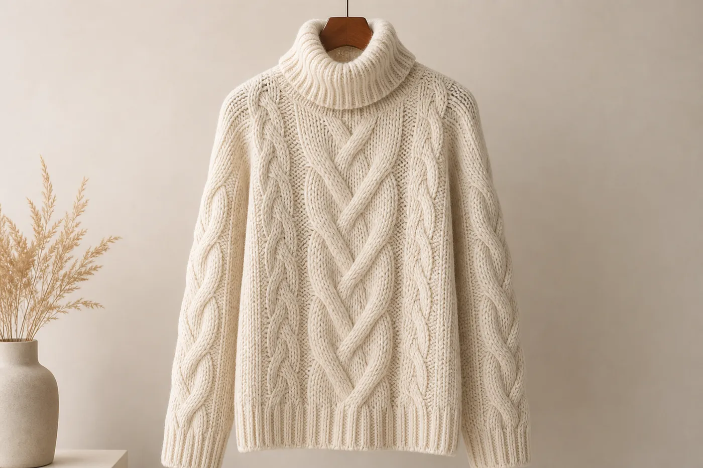 Cable-Knit Wool Jumper Signature